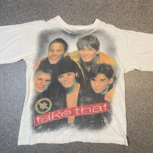 Single stitch Take That T-shirt