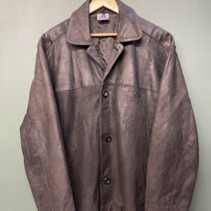 90s Adidas Leather jacket.